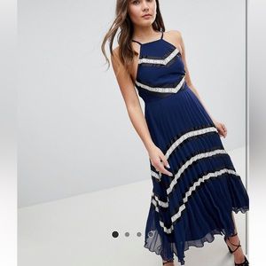 Blue midi dress